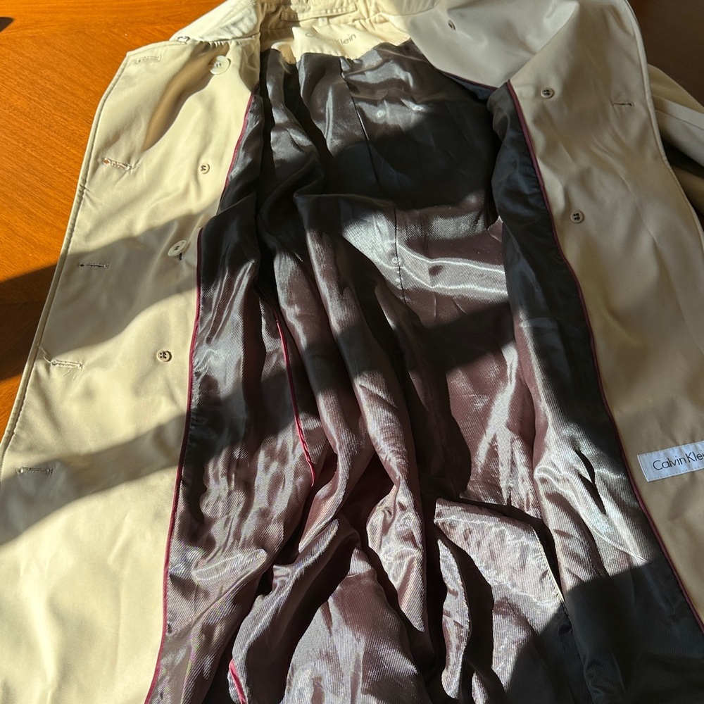 Calvin Klein Classic Women’s Tan Trench Coat - Picture 8 of 8